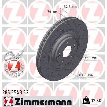 Brzdový kotouč Brzdový kotouč ZIMMERMANN 285.3548.52