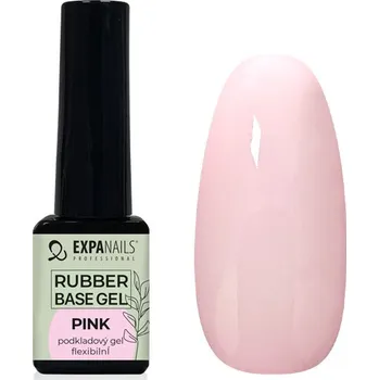 Lak na nehty EXPA-nails UV/LED gel Rubber base - Pink Objem: 5 ml