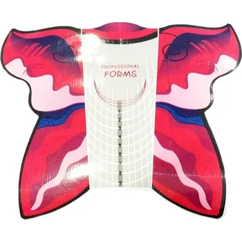 EXPA-nails Šablony - Motýl červený Množství: 50 ks