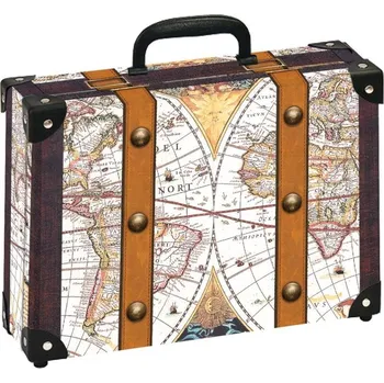 Školní kufřík Kufřík školní střední - 33x23x10 cm s motivem mapy