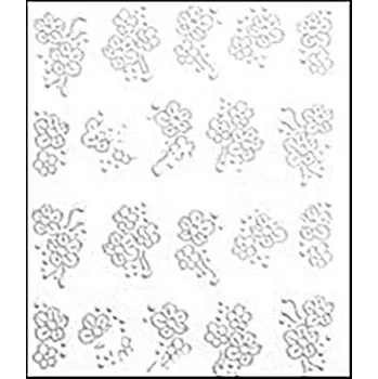 Zdobení stříbrné - Květy č.3