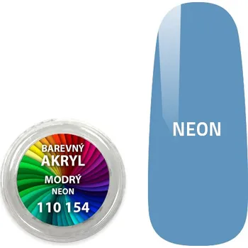 Umělé nehty EXPA-nails Akryl pudr neonový - Modrý - 4 ml