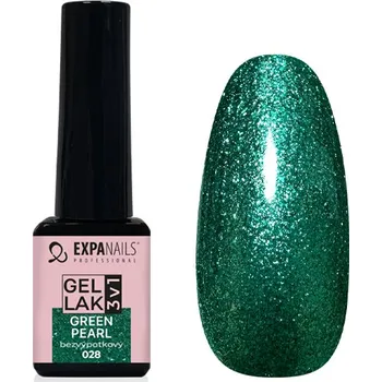 Lak na nehty UV/LED Gel lak 3v1 - Green pearl 5 ml