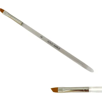 Štětec č.6 - plochý, zkosený - syntetický čirý