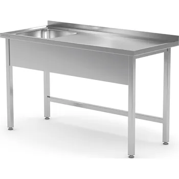 Jídelní stůl TECHNICA Stůl s umyvadlem s jednou mísou vlevo bez police 1000x600x850 mm | TECHNICA, 212L1060