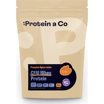 Fitness ProteinaCo WHEY PROTEIN 80 1000 g Vyber si z těchto lahodných příchutí: Pumpkin Spice Latte