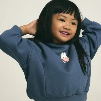 Dívčí mikina Reserved - Bavlněná sada - tmavě šedá - 926HV-90X - 926HV-90X-104