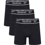 REEBOK Pánské boxerky 3 ks M ČERNÁ