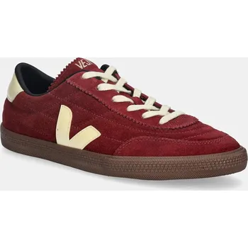 Pánská móda Kožené tenisky Veja Panenka, 41, burgundské, 83X