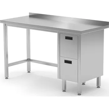 Jídelní stůl TECHNICA Nástěnný stůl se dvěma zásuvkami vpravo 1200x600x850 mm | TECHNICA, 124P1260