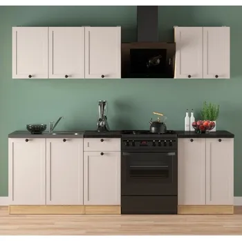 Kuchyňská linka Kuchyň JUNONA 180 cm, verze A, bez pracovní desky, dub berstein/