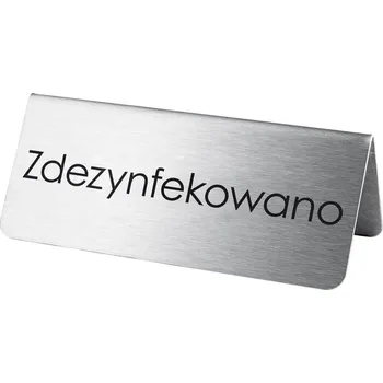 Informační tabulka STALGAST Informační cedule "Dezinfikováno" 120x43x37 mm | STALGAST, 486026