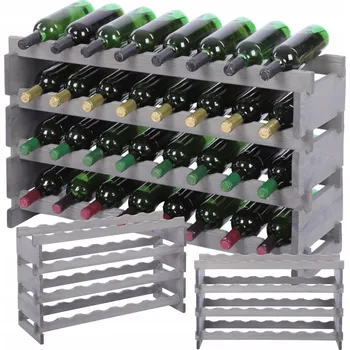 Stojan na víno Stojan na víno modulární regál na lahve 4x8 lahví - PRO VŠECHNY TYPY LAHVÍ