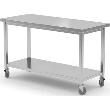 Dílenský stůl TECHNICA Pojízdný stůl s policí, svařovaný, 1100x600x850 mm | TECHNICA, 1051160