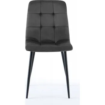 Jídelní židle Moderní jídelní židle s měkkým čalouněním Eclipse Šedá