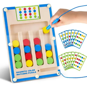 Dřevěná hračka Dřevěné Montessori vzdělávací hračky pro děti od 3 do 8 let