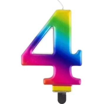 Dortová svíčka GD Svíčky dortové DUHA 4 BC Galaxy