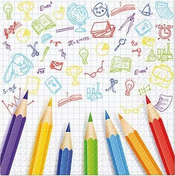 Papírový ubrousek Ubrousky PAW Dekor L (20ks) Funny School