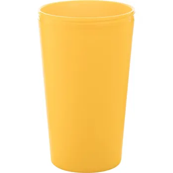 Reklamní CreaCup termo hrnek na zakázku, úchop, žlutá, C