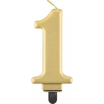 Dortová svíčka ALBI Svíčka dortová zlatá číslo 1