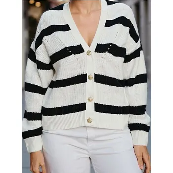 Dámský svetr Sinsay - Kardigan s ozdobnými knoflíčky - vícebarevná - 370FJ-MLC - 370FJ-MLC-XXS