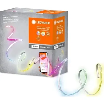 Stojací lampa Ledvance Smart WiFi Flex 2M silikon 8,5 W, bílá, 4058075665903, s britskou zástrčkou