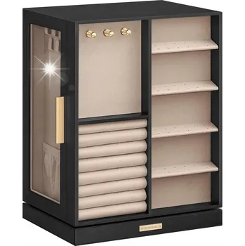 Šperkovnice Šperkovnice na bižuterii Songmics černá, otočná o 360° 5 zásuvek