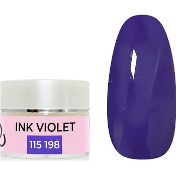Lak na nehty UV/LED gel barevný - Ink Violet perleť 5g