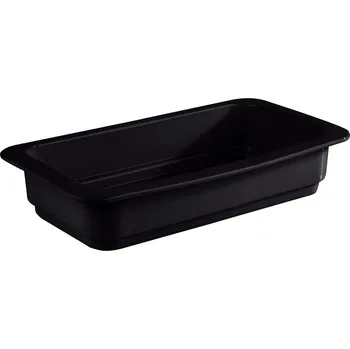Dóza na potraviny APS Obdélníková nádoba GN 1/3 porcelán 325x176x60 mm, černá | APS, 82281