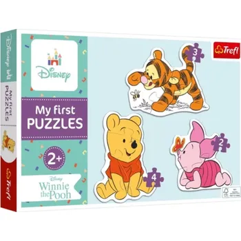 Dětské zboží Baby puzzle MEDVÍDEK PÚ 3v1 (2, 3 a 4 dílky) – Trefl