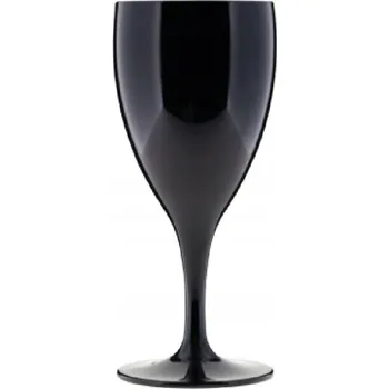 Sklenice Sklenice na víno Rubikap černá 320 ml sklo