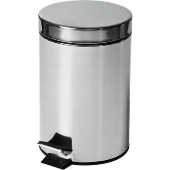 Odpadkový koš Kovový Odpadkový koš fr1 3l stříbrný