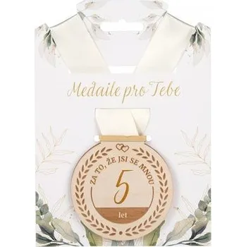 ALBI Dřevěná medaile - 5 let