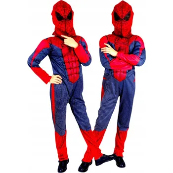Karnevalový kostým KOSTÝM SPIDERMANA KOSTÝM SPIDERMA PŘEVLEK PRO CHLAPCE TLUSTÝ SE SVALY