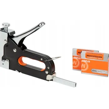 Ruční sešívačka Tacker pistole na střelecké terče + 1000 sponek, silná