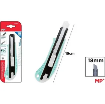 Pracovní nůž Nůž ulamovací 18 mm x 15 cm na blistru