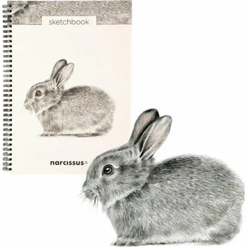 Výtvarný papír Skicovací notes A4 SP 60l čistý KRÁLÍK