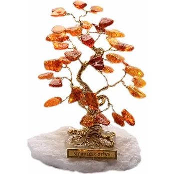 Stromeček štěstí jantar výška cca 6 cm