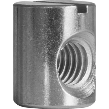 Matice Spojovací prvek matice pro spojování nábytku a konstrukcí M6 10x17x11 mm galvanicky pozinkovaná 1 ks