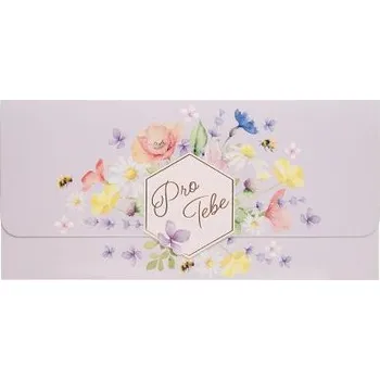 Dárková krabička ALBI Magnetická kapsa na peníze - Luční květy