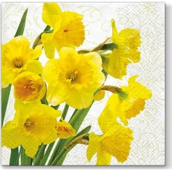 Papírový ubrousek Ubrousky PAW TETE L (20ks) Yellow Daffodllis