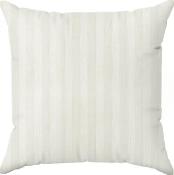 Povlak na polštářek Saténový povlak na polštář VERA s jemnými proužky v krémové barvě