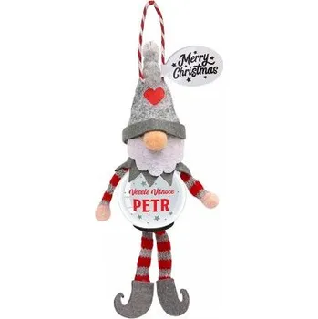 Vánoční dekorace ALBI Sněžítko skřítek - Petr