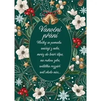 Tapeta ALBI Vánoční tapeta na zeleném