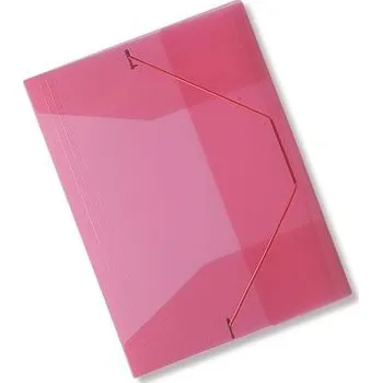 Archivační box Spisové desky CONCORDE s gumou A4, transp. červená