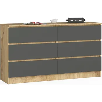 Ložnice Akord Keanu (dub artisan + šedá)