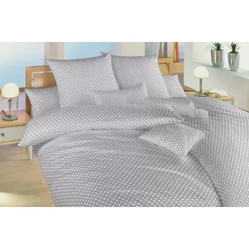 Bytový textil Bavlněné povlečení - Puntík bílý na šedém - hot. kapsa