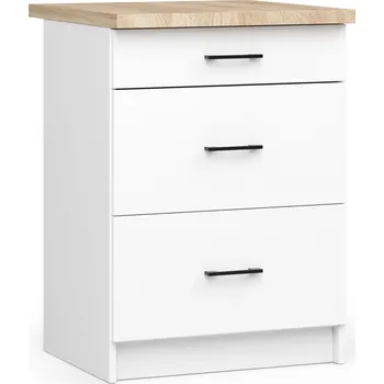 Kuchyňská skříňka Akord Ozara S60 3SZ (bílá)