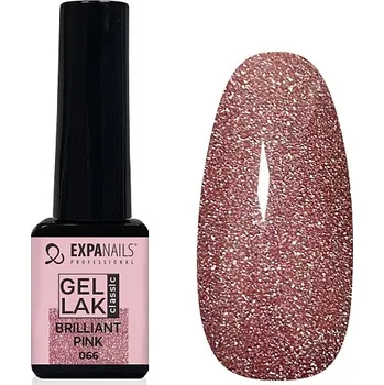 Lak na nehty EXPA-nails UV/LED Gel lak - Brilliant Pink třpyt Objem: 5 ml