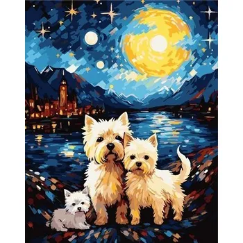 Dětské zboží Malowanie po numerach 40x50 Pieski